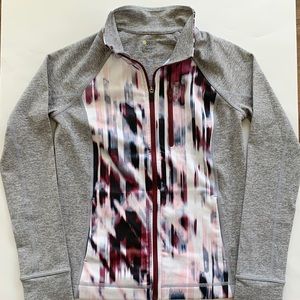 Zella Girls Gray & Purple Zipper Jacket